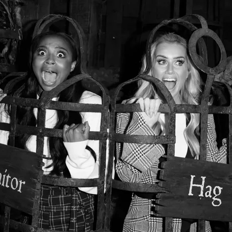 Laura Anderson and Samira Mighty at London Dungeon