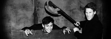 Dustin Lance Black and Tom Daley at London Dungeon