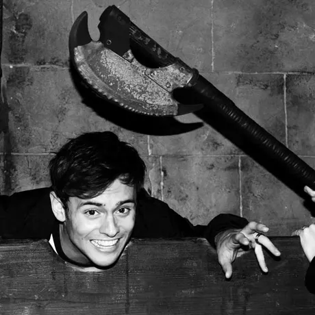 Dustin Lance Black and Tom Daley at London Dungeon