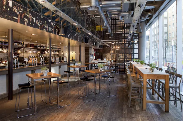 The refinery bar, near the London Southbank